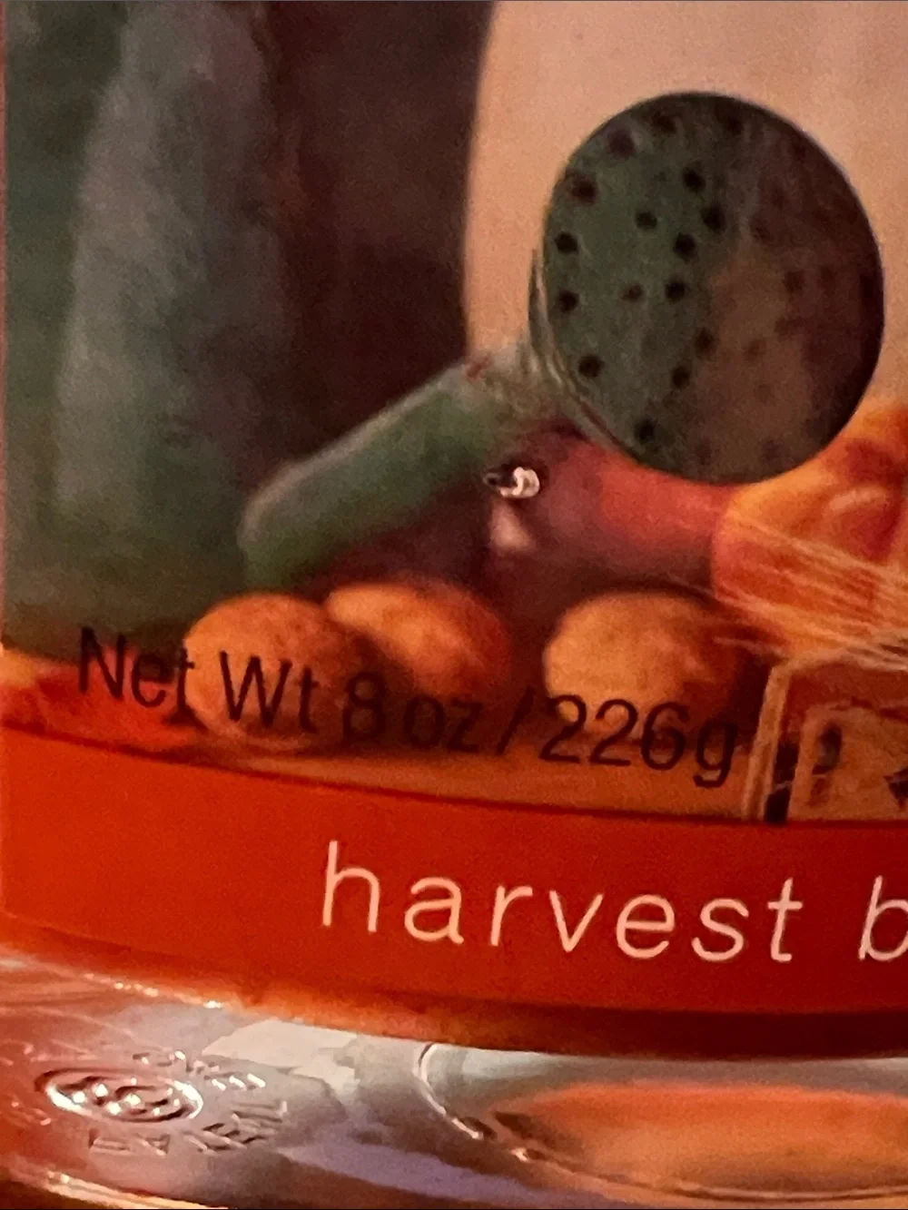 Colonial at Home Harvest Bounty - Jar Candle Never Burned